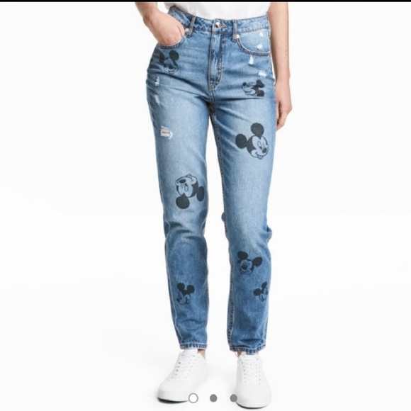 NWOT! Divided| Vintage Mickey Mouse Mom Jeans